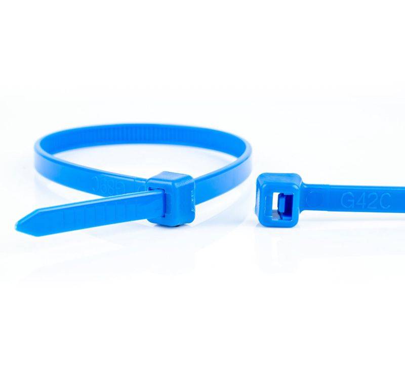 WKK Kunststoffkabelbinder Blau 100x2,5mm 100 St.