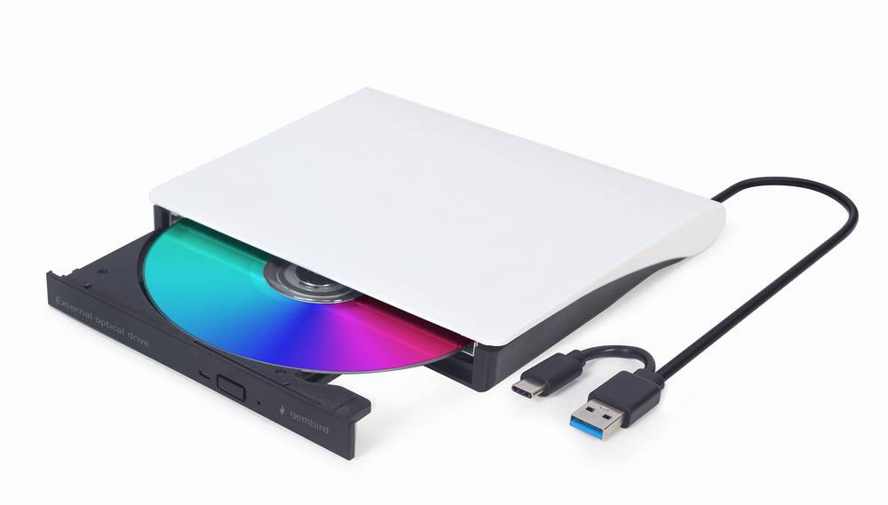 gembird DVW EXT SLIM DVD-USB-031 white USB-C&3.1 DVD8x CD24x