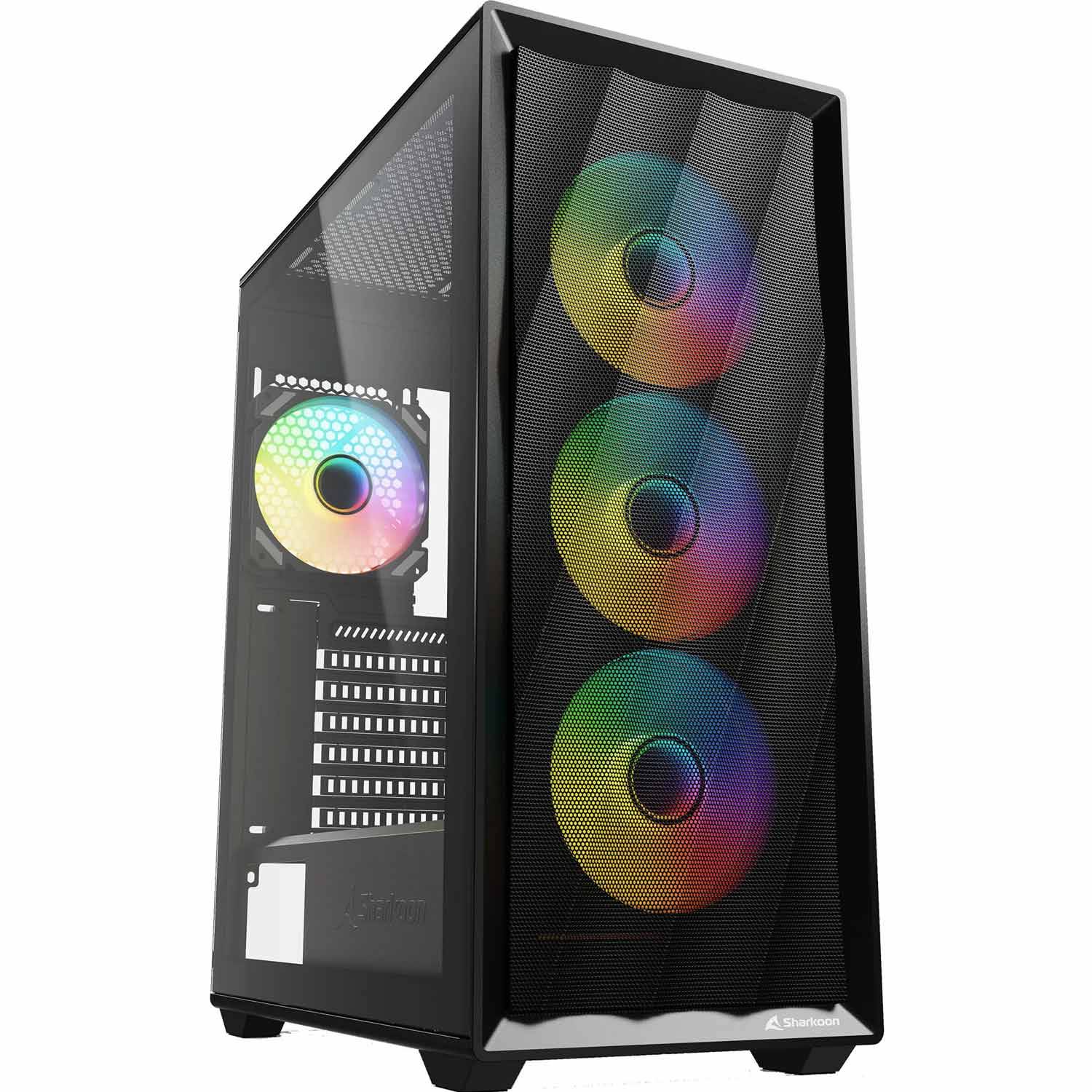 Sharkoon Gehäuse VK4 ARGB           ATX       1xGlas schwarz