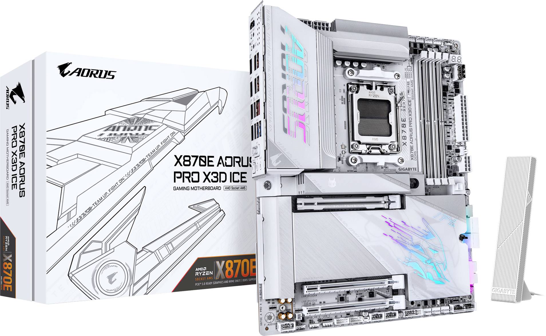 Gigabyte X870E AORUS PRO X3D ICE       (X870,AM5,ATX,DDR5)