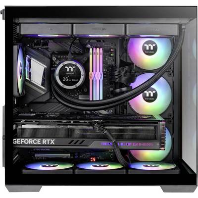 Geh Thermaltake View 380 WS Midi Tower  ARGB         Black retail