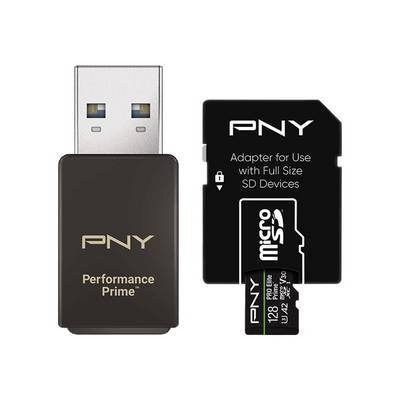 SD MicroSD XC Card 128GB PNY Pro Elite Prime All-In-One Kit