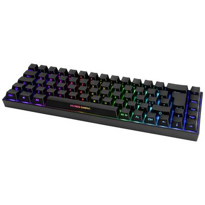 Deltaco Gaming Tastatur DK440R wireless, RGB, schwarz