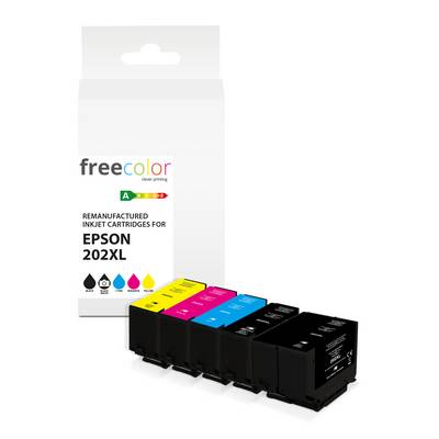 Freecolor Patrone Epson 202XL Multipack BK/C/M/Y/Black photo remanufactured