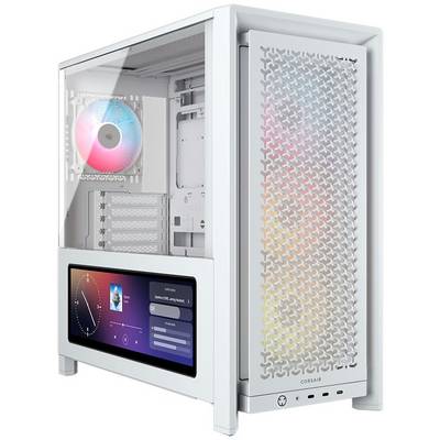 CORSAIR Geh Midi FRAME 4000D LCD RS ARGB Mid-Tower, White
