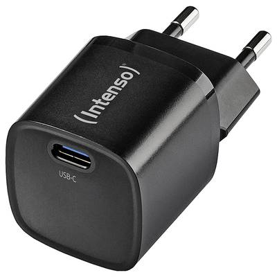 Intenso Power Adapter 1x USB-C 30W W30C2 GaN Black
