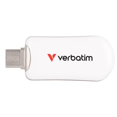 USB-Stick 256GB Verbatim 3.2 Typ C Plectra Flash Drive white