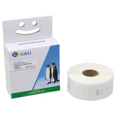 G&G Etiketten für DYMO 11352/ S0722520 25 x 54 mm 500 Stück