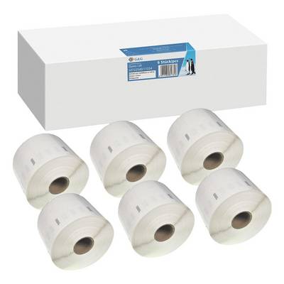 G&G Etiketten 6x 1.000 für DYMO 11354/ S0722540 32 x 57 mm