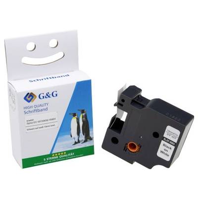G&G Schriftband kompatibel mit DYMO D1/ S0720830/ 45803