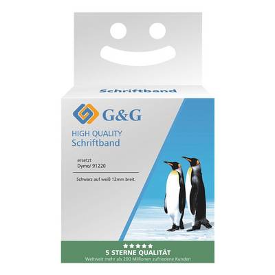 G&G Schriftband kompatibel mit DYMO S0721520/ 91220