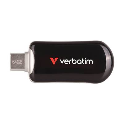 USB-Stick  64GB Verbatim 3.2 Typ C Plectra Flash Drive black