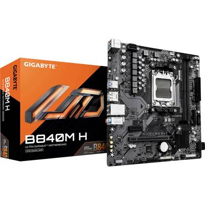 4719331877880 - GIGABYTE B840M H Mainboard - AMD B840 - AMD AM5 socket - DDR5 RAM - Micro-ATX