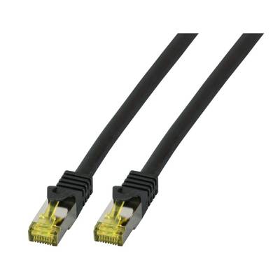 EFB RJ45 Patchkabel S/FTP Cat.6A LSZH Cat.7 Rohk. 1.50m schw