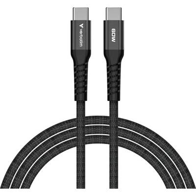 Verbatim Sync & Charge USB-C to USB-C  60W Magn. 120cm Black