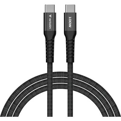 Verbatim Sync & Charge USB-C to USB-C 100W Magn. 120cm Black