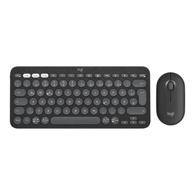 Logitech Wireless Keyboard+Mouse Pebble 2 Combo graphite