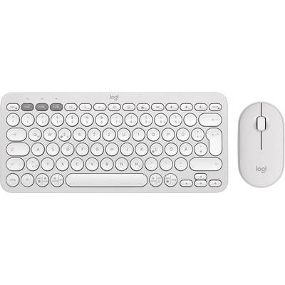 Logitech Wireless Keyboard+Mouse Pebble 2 Combo white