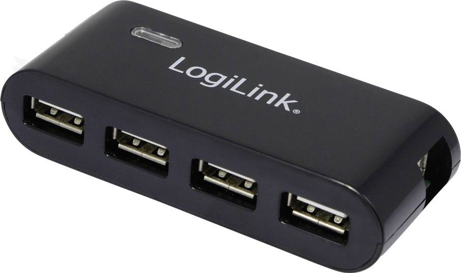 Logilink USB-HUB 4-Port m. Netzteil    schwarz