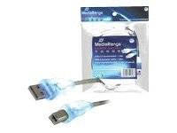 4260057127037 - USB Kabel A -> B St St 180m blau LEDs 4260057127037 - USB Kabel A -> B St St 180m blau LEDs