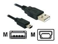 DELOCK USB Kabel A -> Mini-B St/St 0.70m sw