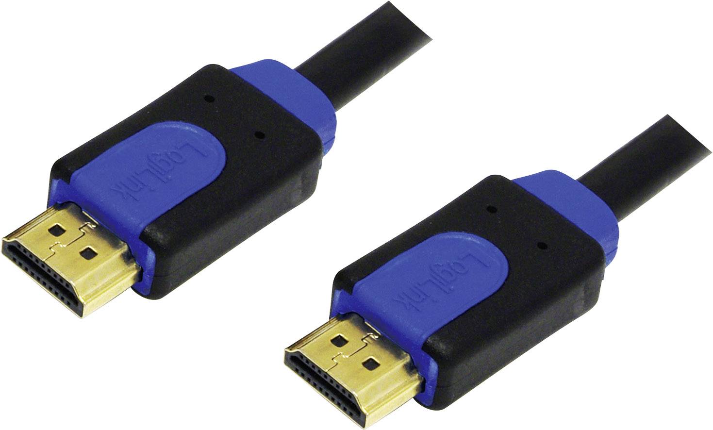 Logilink HDMI-Kabel Ethernet A -> A St/St 2.00m Gold - CHB1102