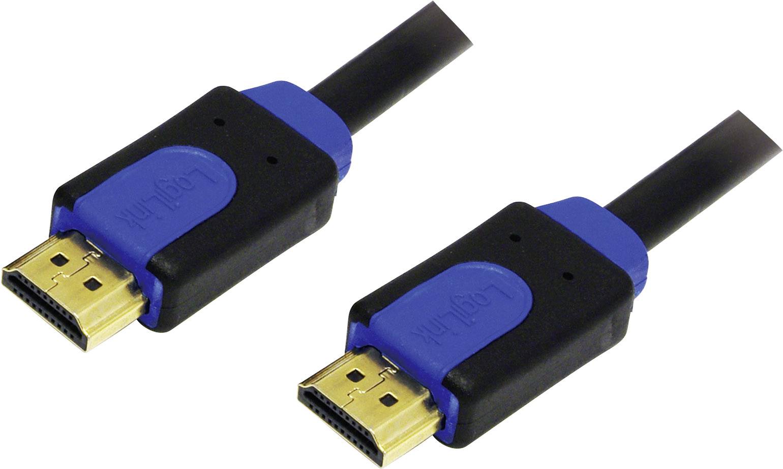 Logilink HDMI-Kabel Ethernet A -> A St/St 3.00m Gold - CHB1103