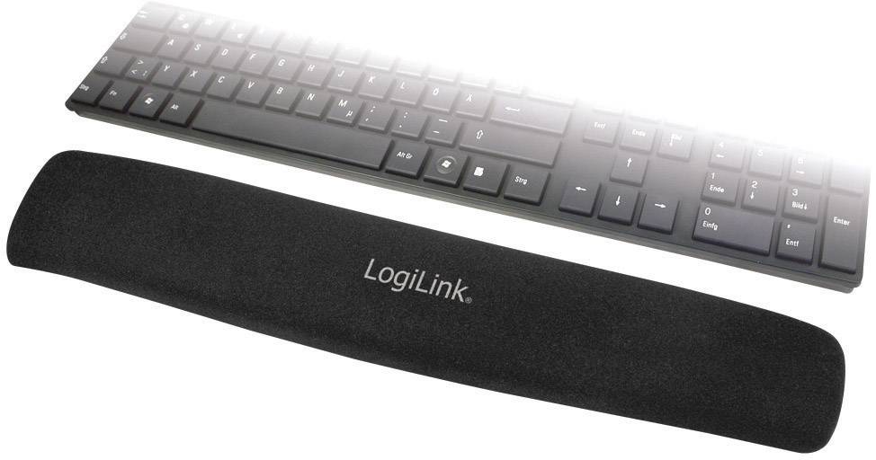 Logilink Handballenauflage Tastatur schwarz Gel - ID0044