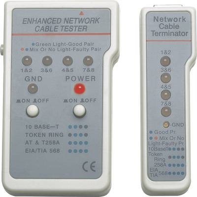 INTELLINET Kabeltester Multifunktions RJ45/RJ11  beige/grau