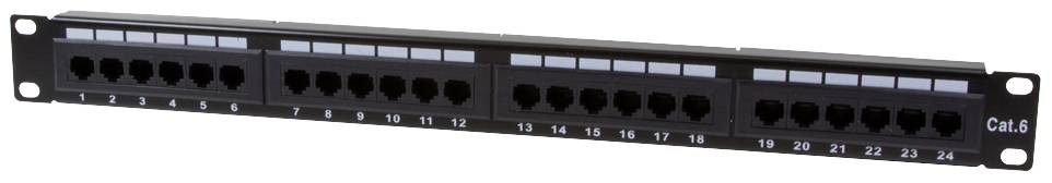 Logilink Patchpanel 24-Port RJ45 19 Cat6 ungeschirmt Logilink Patchpanel 24-Port RJ45 19 Cat6 ungeschirmt