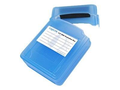 Logilink HDD Schutz-Box für 2x 6.3cm (2,5") blau wasseresist
