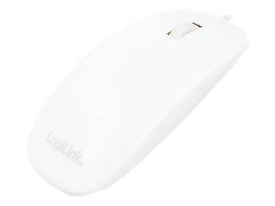 Logilink Maus USB Optical Scroll 1000dpi weiß Mäuse & Tastaturen