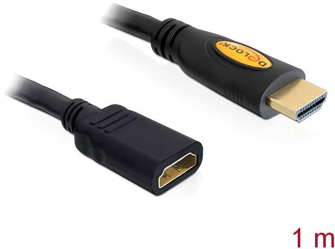 DELOCK HDMI Verl. Ethernet A -> A St/Bu 1.00m 4K - 83079