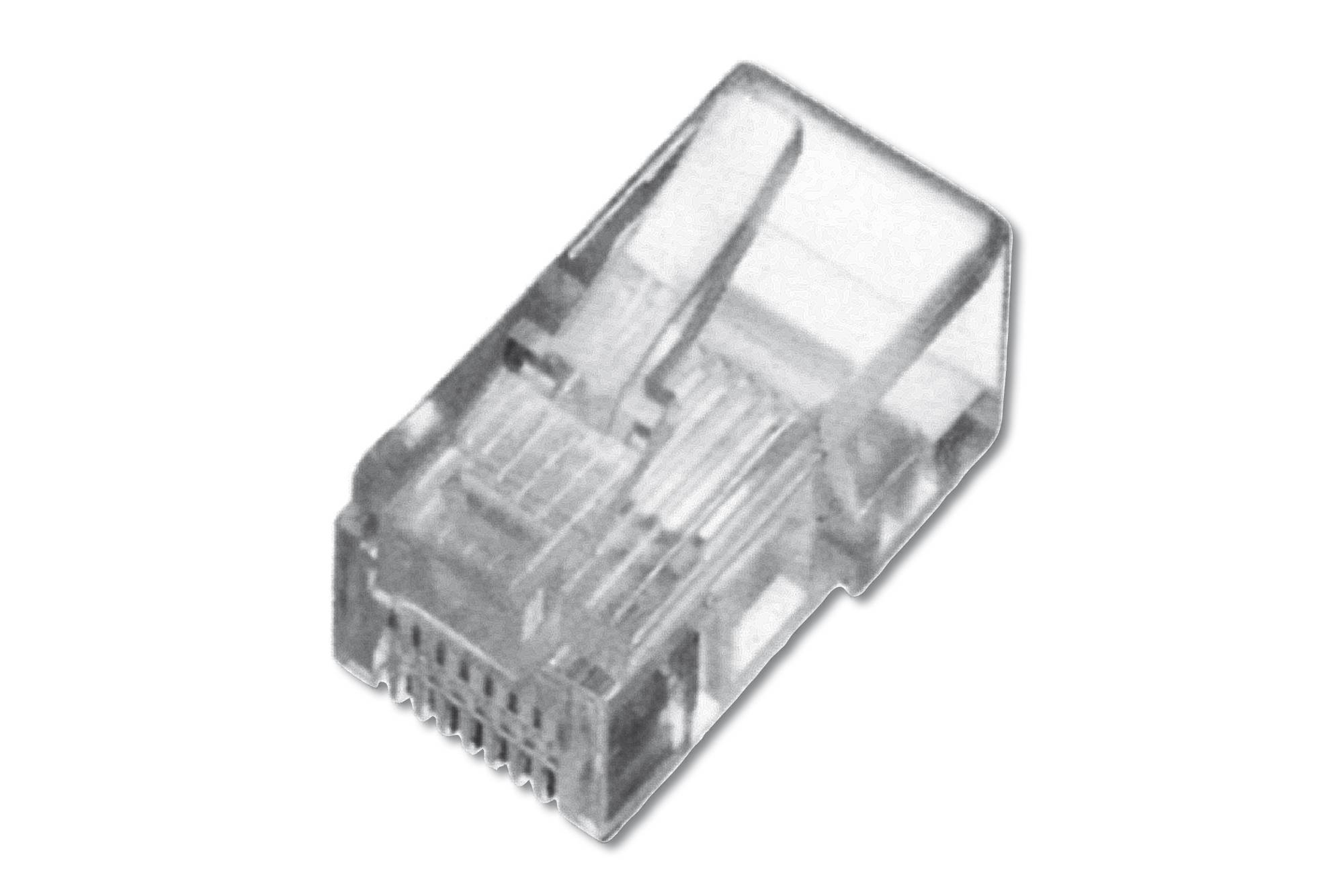 4016032065173 - DIGITUS Modularstecker RJ45 8P8C für Rundkabel 100 St 4016032065173 - DIGITUS Modularstecker RJ45 8P8C für Rundkabel 100 St